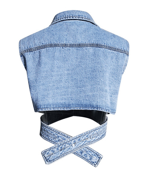 Puff Sleeve Shirts and Vest Co-ord